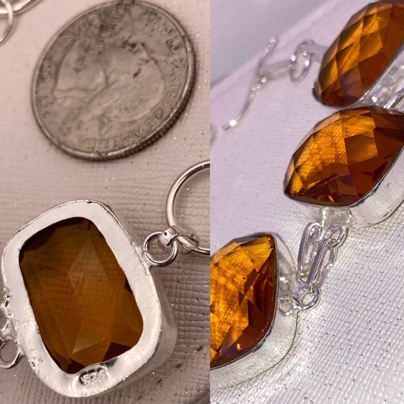 Golden Citrine Gemstone Handmade Bracelet - Picture 4 of 9